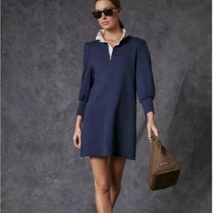 Navy Pomander Place Charlotte Dress from Tuckernuck. NWOT